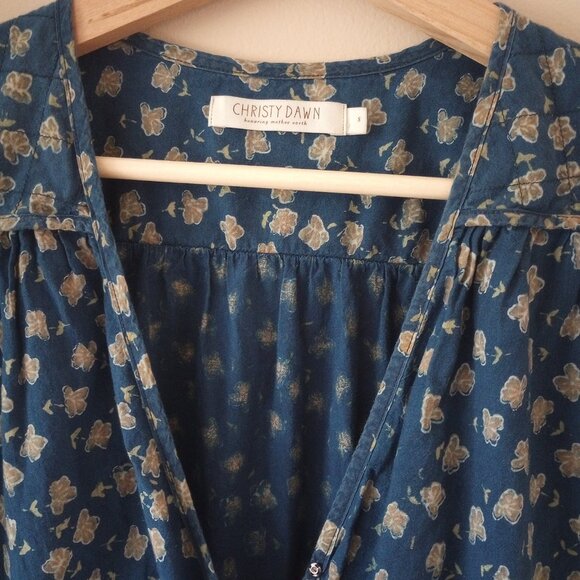 Christy Dawn dress in navy poppy - Picture 3 of 4